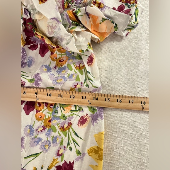 NWT H&M Off The Shoulder Flounce Dress | Women’s Floral Summer | New with Tag - Picture 6 of 8